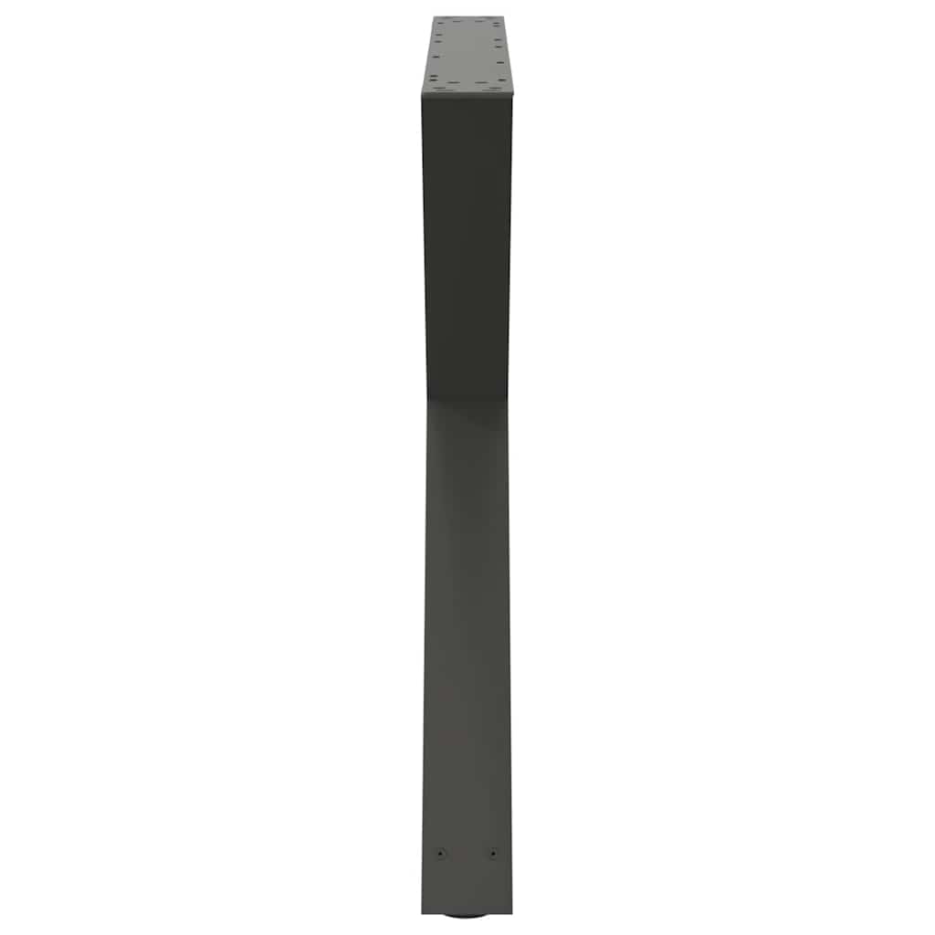 vidaXL Nogi do stołu jadalnego 2 szt. Antracyt 90x(72-73,3) cm Stal