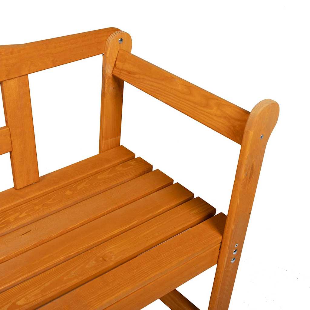 vidaXL Ławka ogrodowa Brązowy 119 x 44 x 76 cm Lite drewno sosnowe