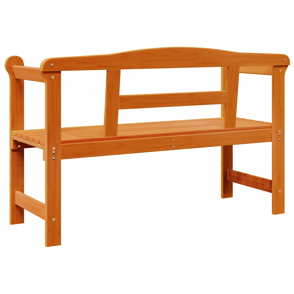 vidaXL Ławka ogrodowa Brązowy 119 x 44 x 76 cm Lite drewno sosnowe