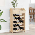 vidaXL Regał na wino Naturalny 58 x 28 x 90 cm Drewno sosnowe