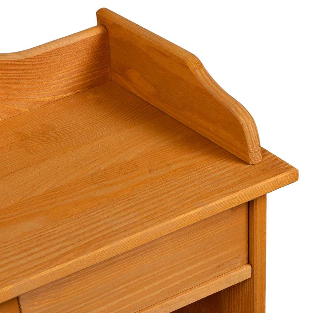 vidaXL Regał na wino Brązowy 58 x 28 x 90 cm Lite drewno sosnowe