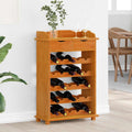 vidaXL Regał na wino Brązowy 58 x 28 x 90 cm Lite drewno sosnowe