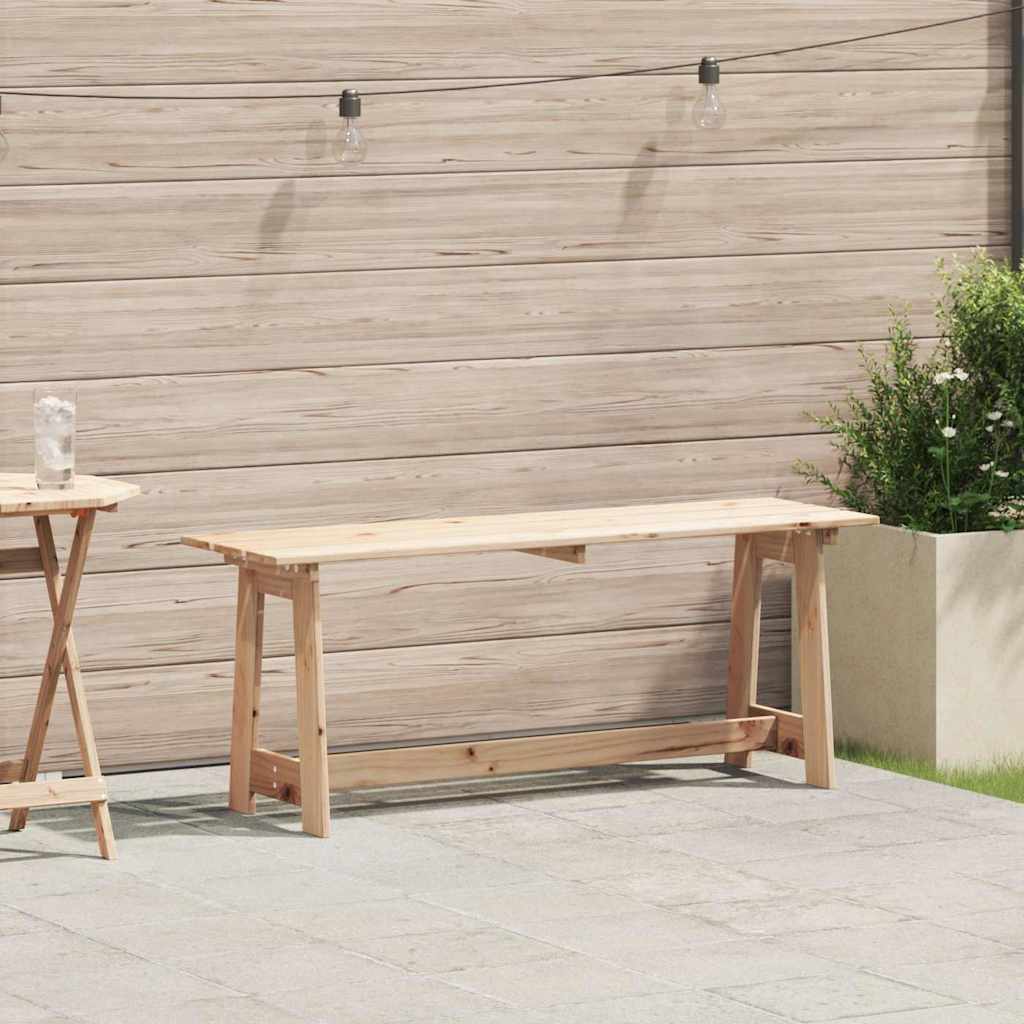 vidaXL Ławka ogrodowa Naturalny 119 x 37 x 47 cm Drewno sosnowe