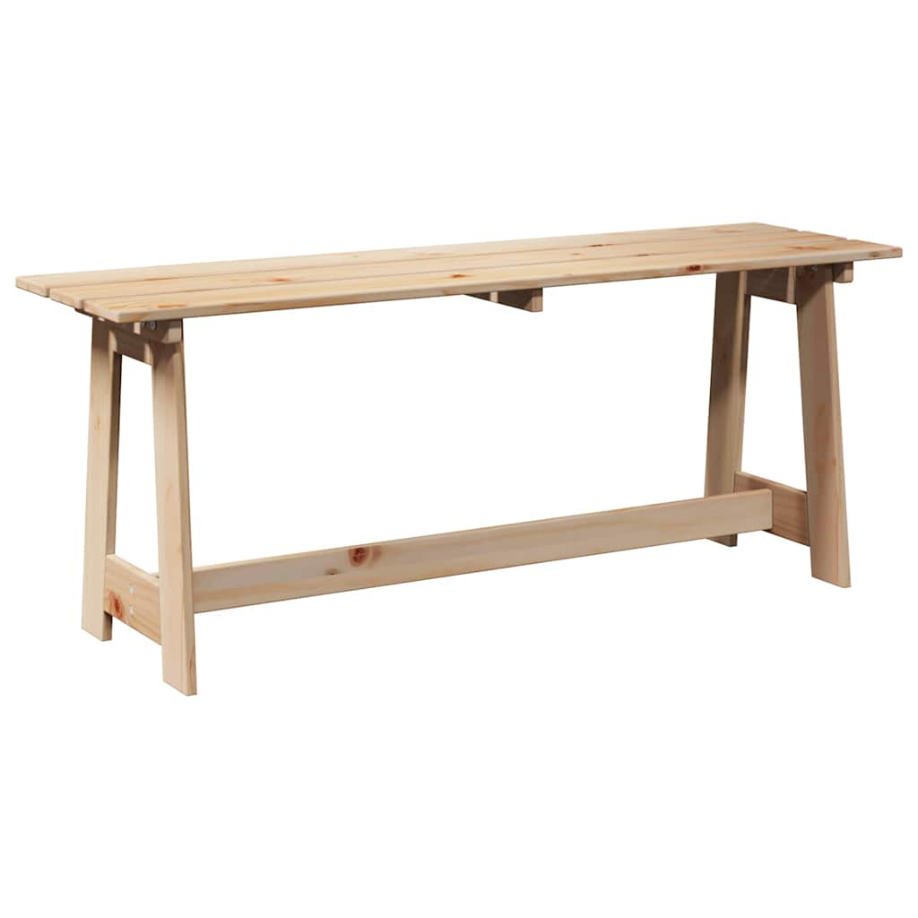 vidaXL Ławka ogrodowa Naturalny 119 x 37 x 47 cm Drewno sosnowe