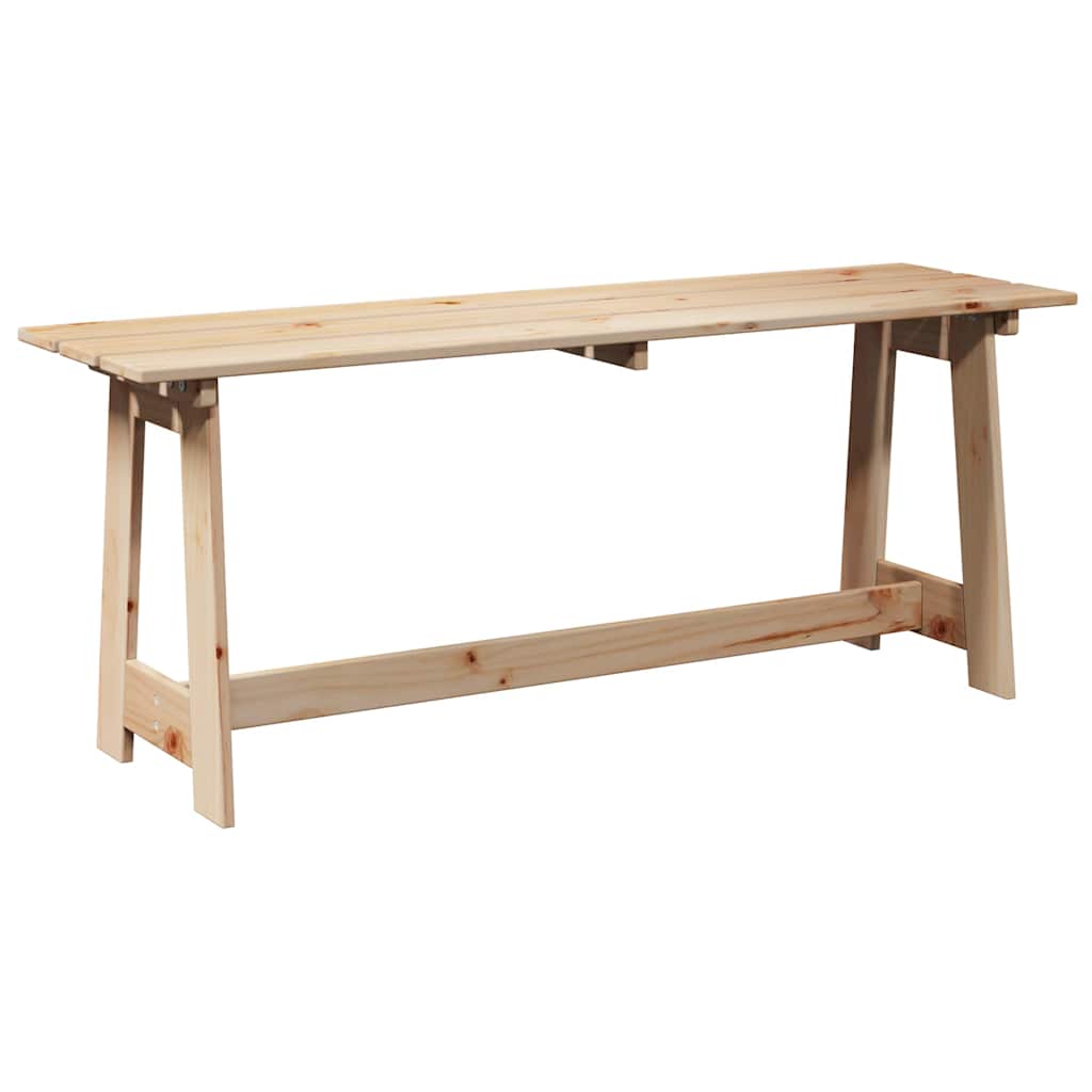vidaXL Ławka ogrodowa Naturalny 119 x 37 x 47 cm Drewno sosnowe