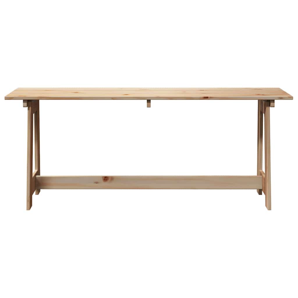vidaXL Ławka ogrodowa Naturalny 119 x 37 x 47 cm Drewno sosnowe