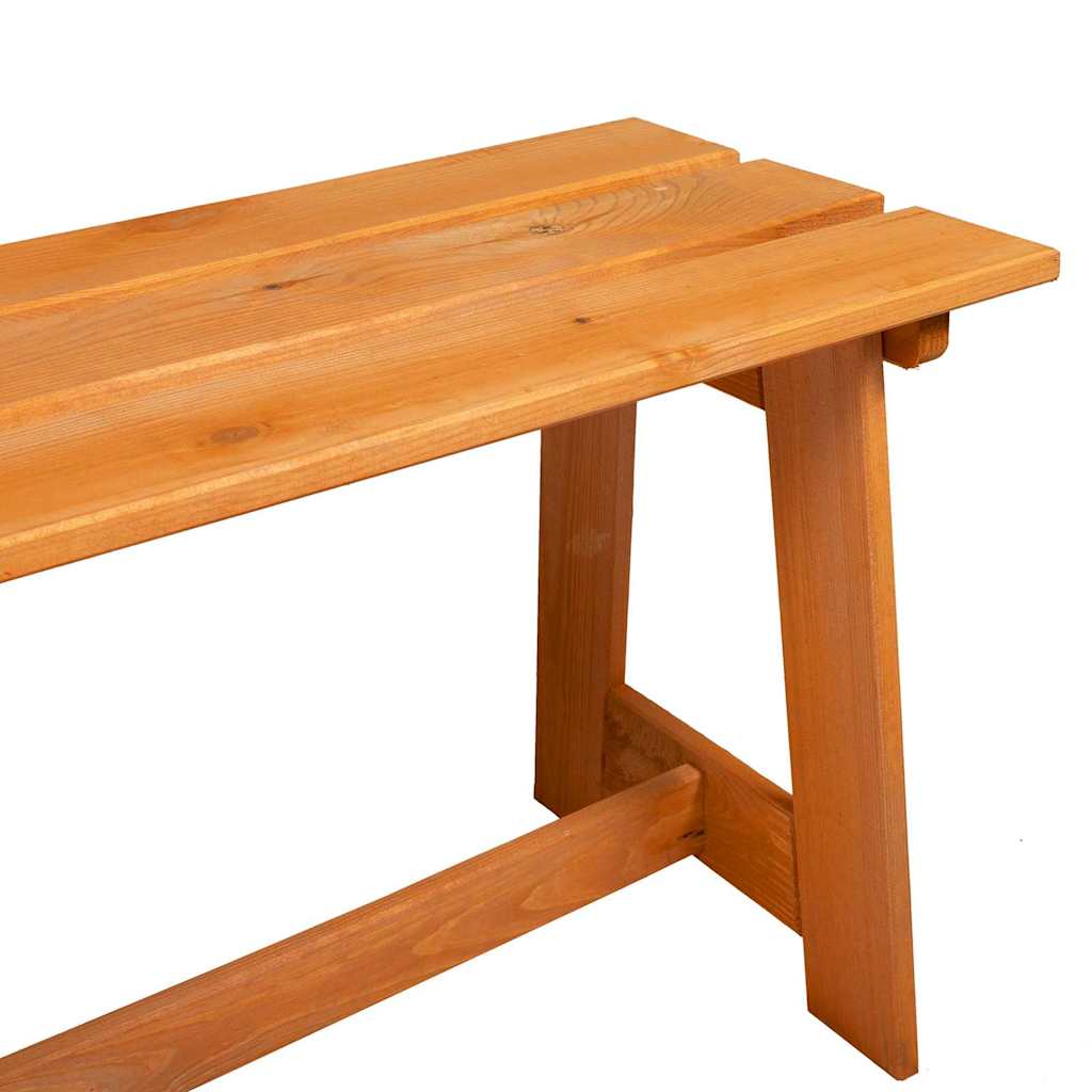 vidaXL Ławka ogrodowa Brązowy 119 x 37 x 47 cm Lite drewno sosnowe