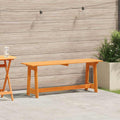 vidaXL Ławka ogrodowa Brązowy 119 x 37 x 47 cm Lite drewno sosnowe