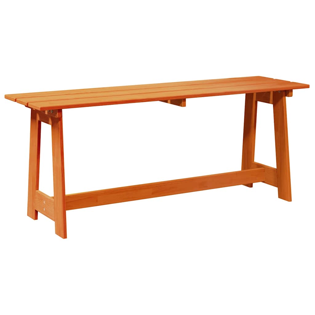 vidaXL Ławka ogrodowa Brązowy 119 x 37 x 47 cm Lite drewno sosnowe