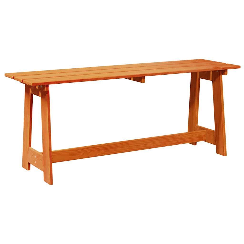 vidaXL Ławka ogrodowa Brązowy 119 x 37 x 47 cm Lite drewno sosnowe