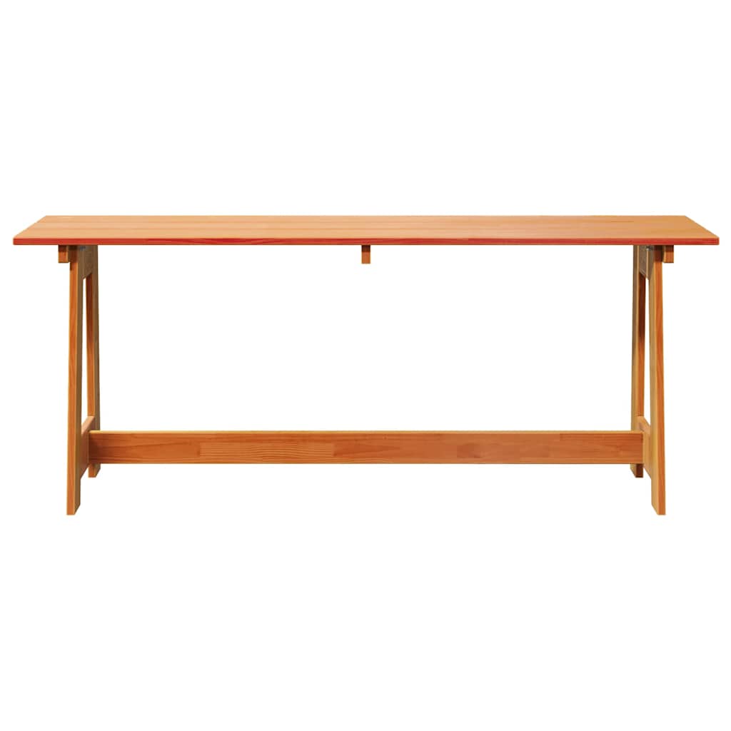 vidaXL Ławka ogrodowa Brązowy 119 x 37 x 47 cm Lite drewno sosnowe