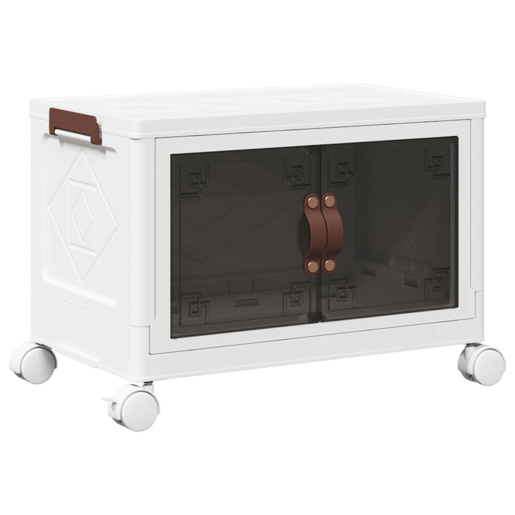 vidaXL Skrzynia do przechowywania z kółkami, 28 L, 48,5x29,5x33 cm