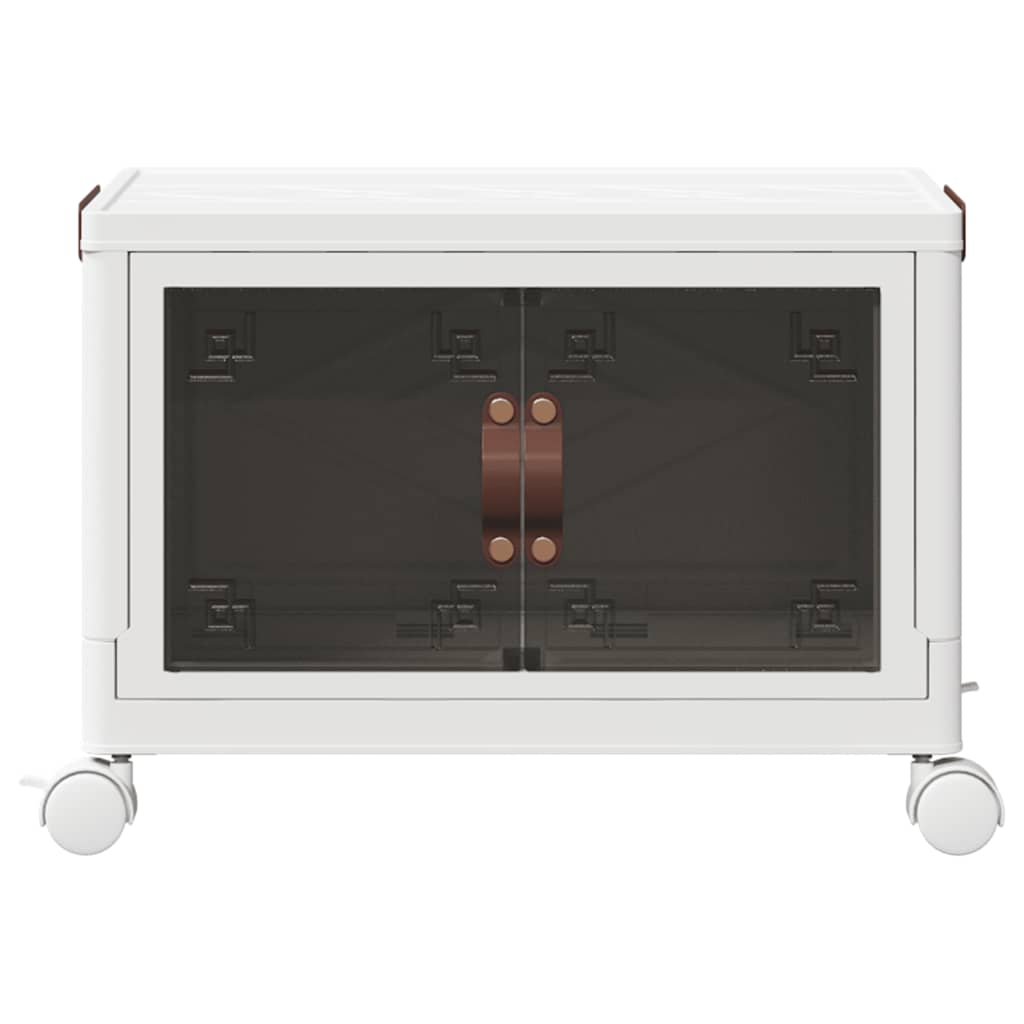 vidaXL Skrzynia do przechowywania z kółkami, 28 L, 48,5x29,5x33 cm