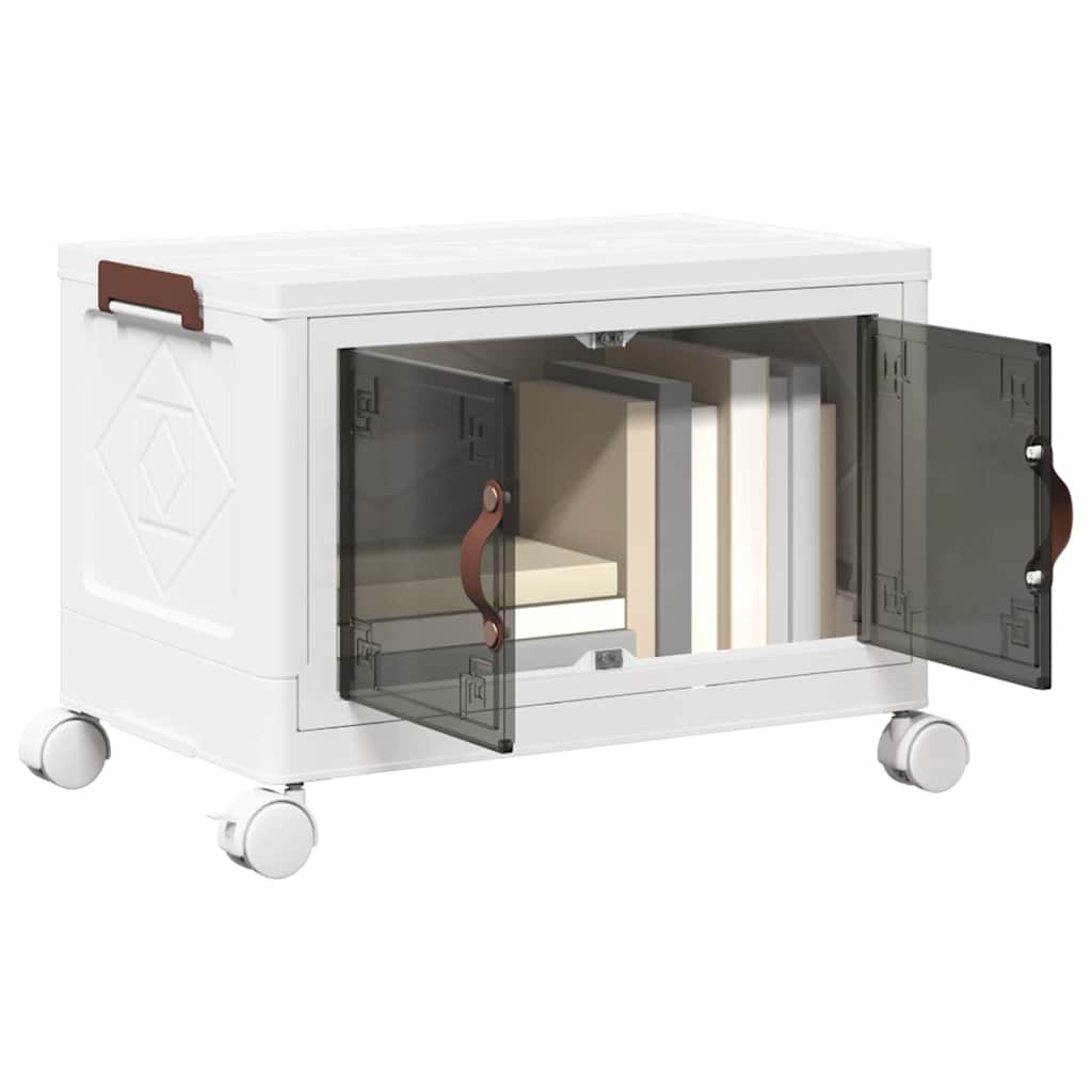 vidaXL Skrzynia do przechowywania z kółkami, 28 L, 48,5x29,5x33 cm