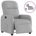 vidaXL Elektryczny fotel rozkładany Cloud Grey Fabric