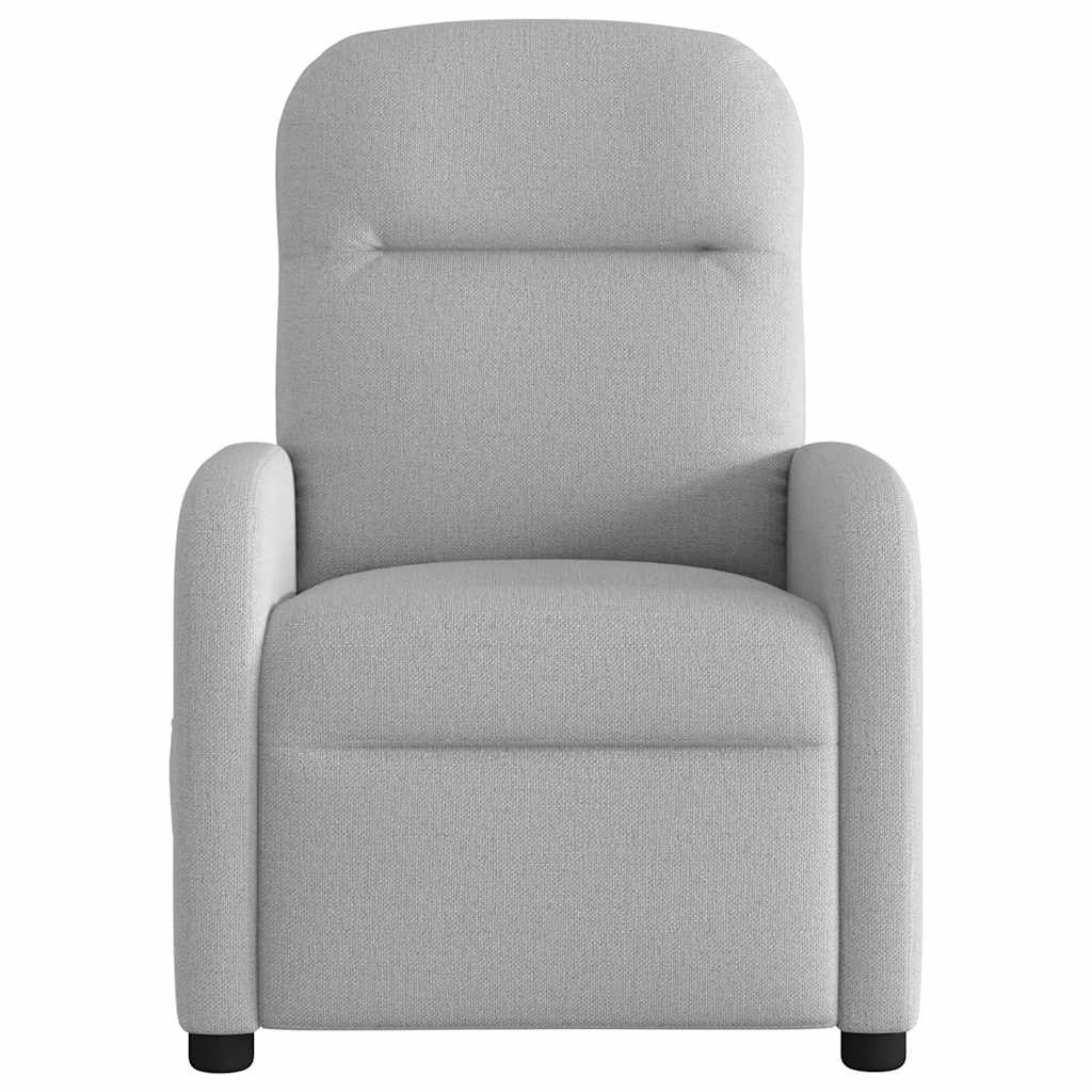 vidaXL Elektryczny fotel rozkładany Cloud Grey Fabric