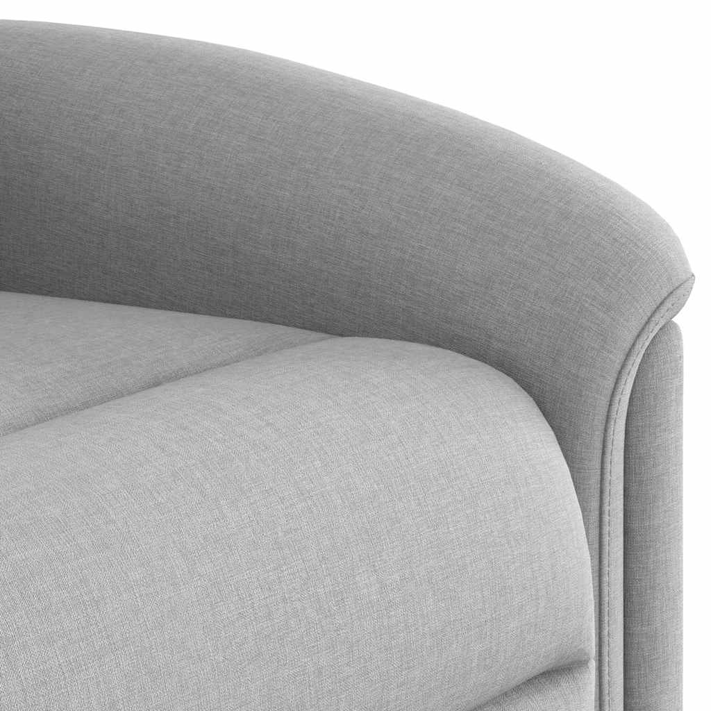 vidaXL Elektryczny fotel rozkładany Cloud Grey Fabric