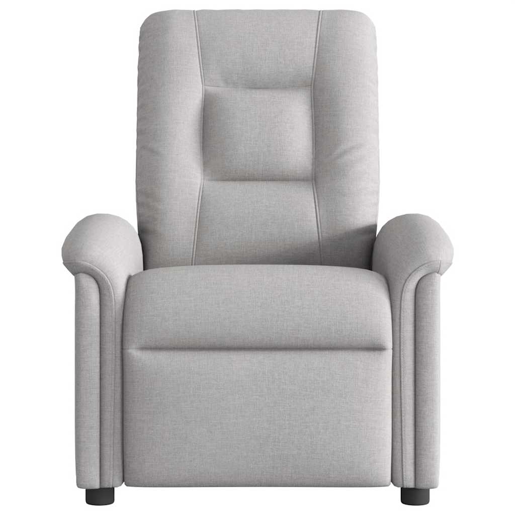 vidaXL Elektryczny fotel rozkładany Cloud Grey Fabric