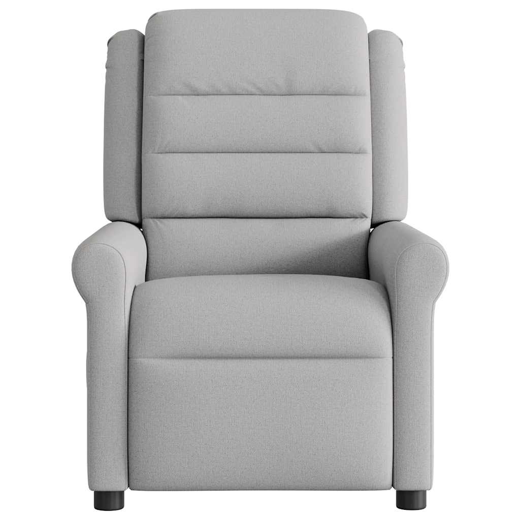 vidaXL Elektryczny fotel rozkładany Cloud Grey Fabric