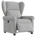 vidaXL Elektryczny fotel rozkładany Cloud Grey Fabric