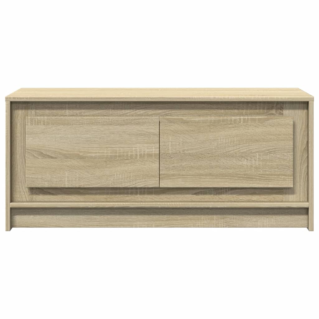 vidaXL Stolik kawowy z LED, dąb sonoma, materiał drewnopochodny