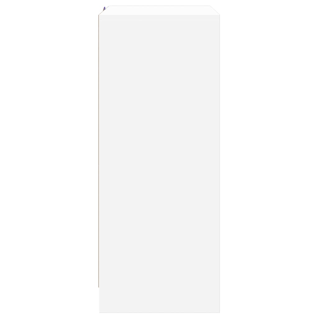 vidaXL Szafka z LED, biała, 77x34x85 cm, materiał drewnopochodny
