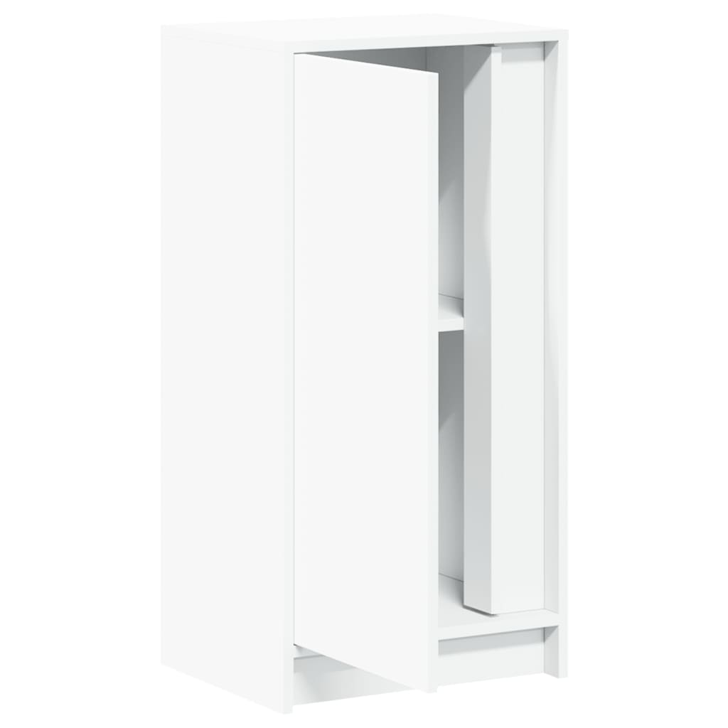 vidaXL Szafka z LED, biała, 42,5x34x85 cm, materiał drewnopochodny