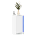 vidaXL Szafka z LED, biała, 42,5x34x85 cm, materiał drewnopochodny