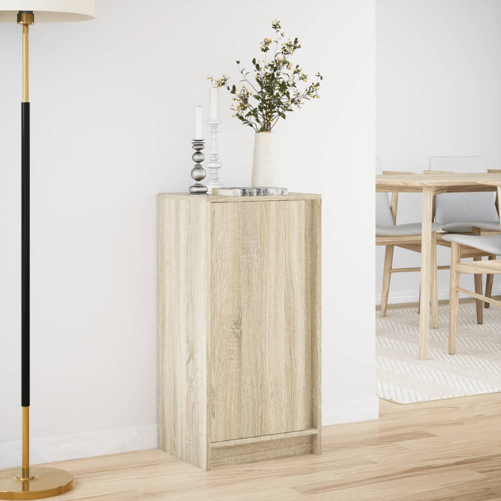 vidaXL Szafka z LED, dąb sonoma, 42,5x34x85cm, materiał drewnopochodny