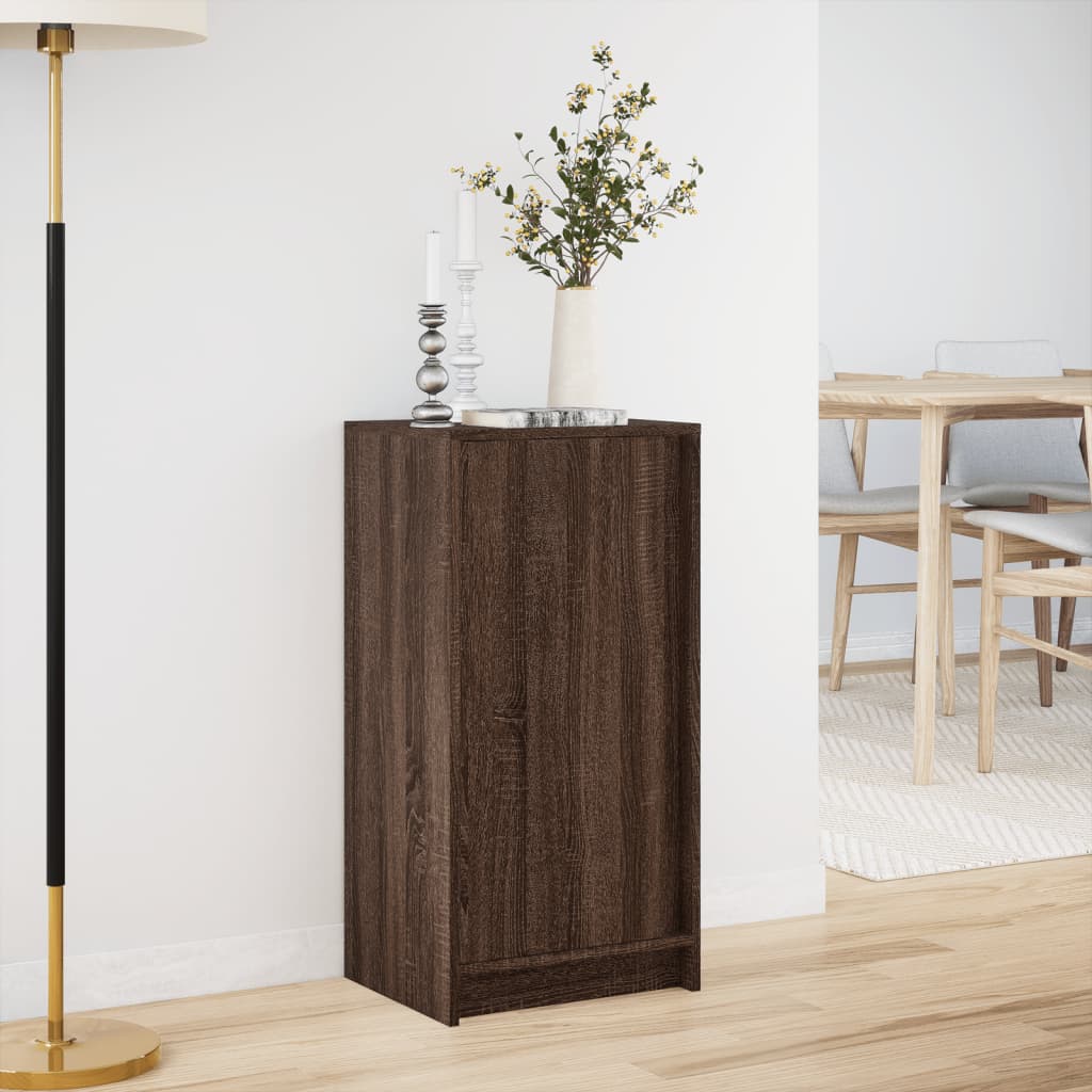 vidaXL Szafka z LED, brązowy dąb, 42,5x34x85 cm