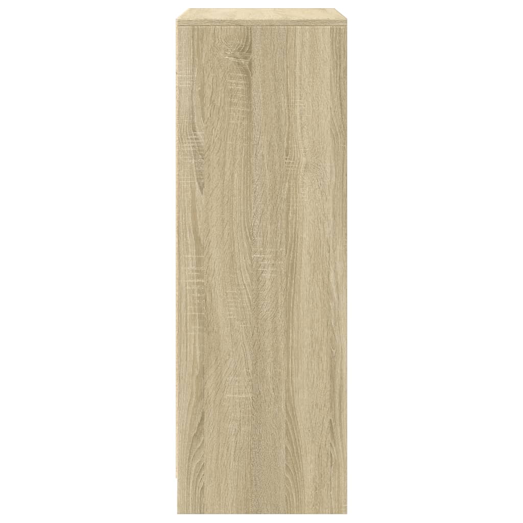 vidaXL Szafka z LED, dąb sonoma, 77x34x100 cm, materiał drewnopochodny