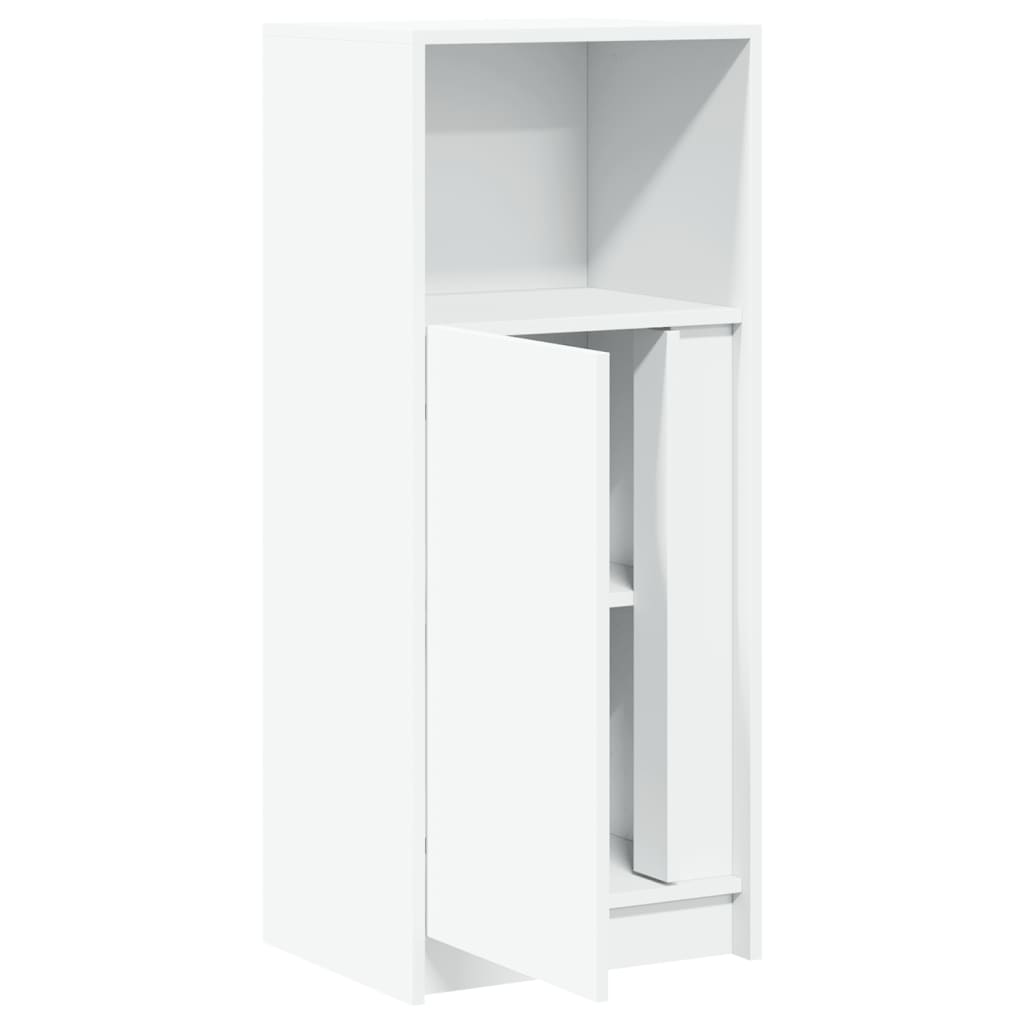 vidaXL Szafka z LED, biała, 42,5x34x100 cm, materiał drewnopochodny