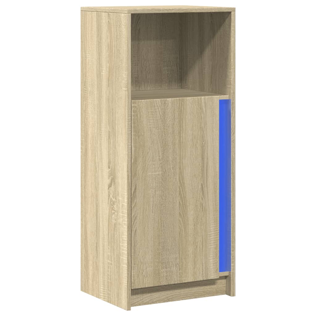 vidaXL Szafka z LED, dąb sonoma, 42,5x34x100 cm