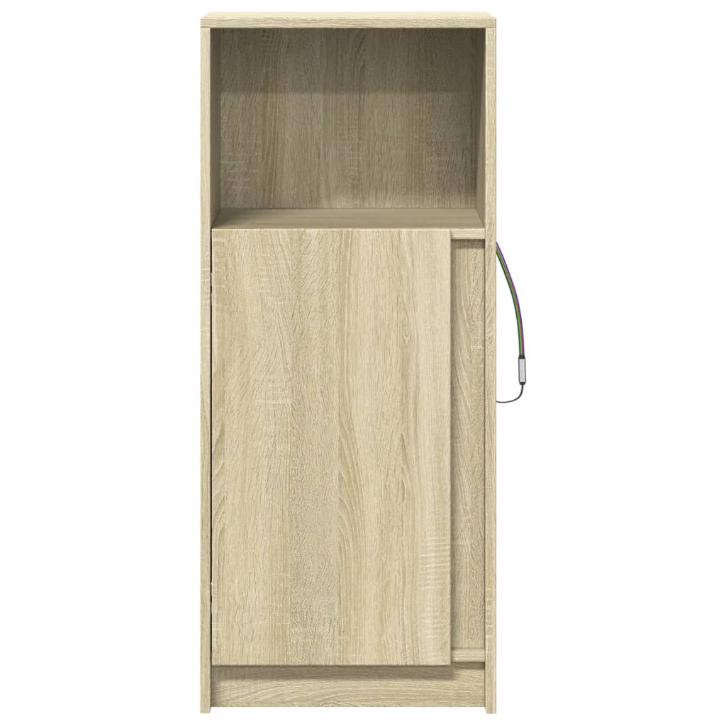 vidaXL Szafka z LED, dąb sonoma, 42,5x34x100 cm