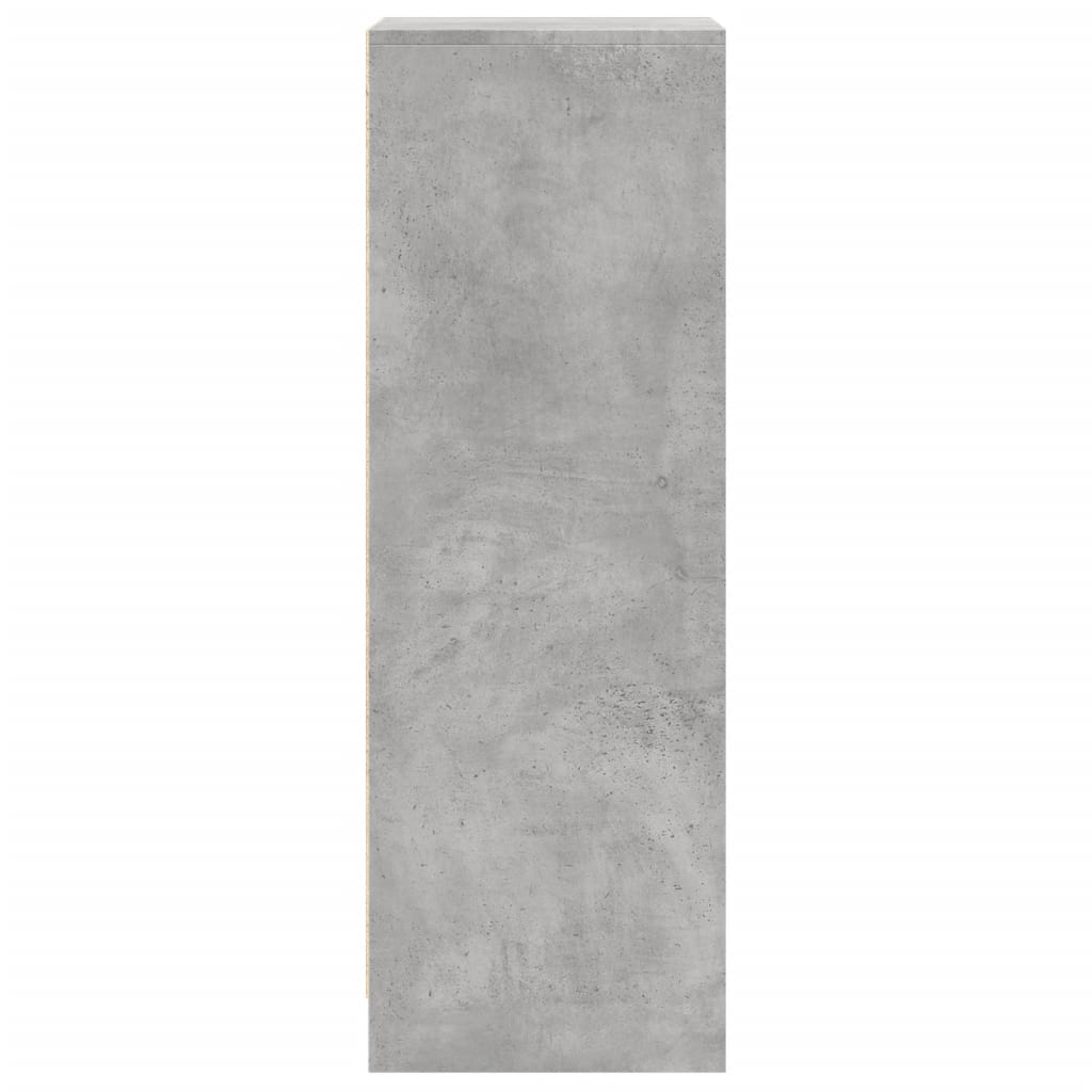 vidaXL Szafka z LED, szarość betonu, 42,5x34x100 cm