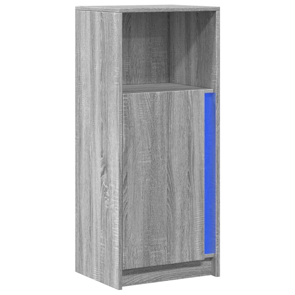 vidaXL Szafka z LED, szary dąb sonoma, 42,5x34x100 cm