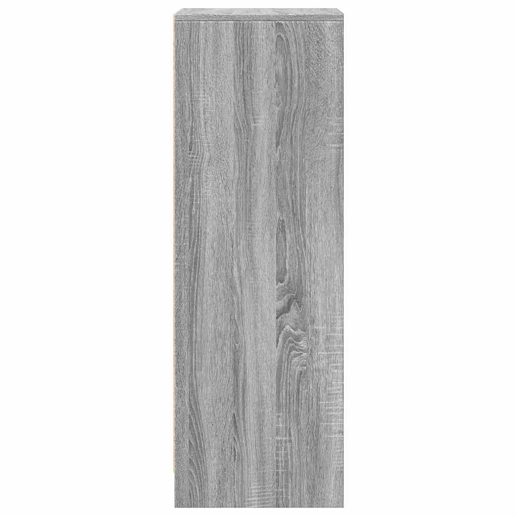 vidaXL Szafka z LED, szary dąb sonoma, 42,5x34x100 cm