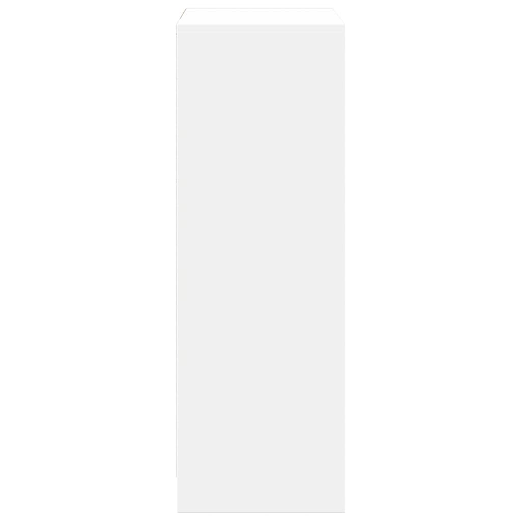 vidaXL Szafka z LED, biała, 72x34x100 cm, materiał drewnopochodny