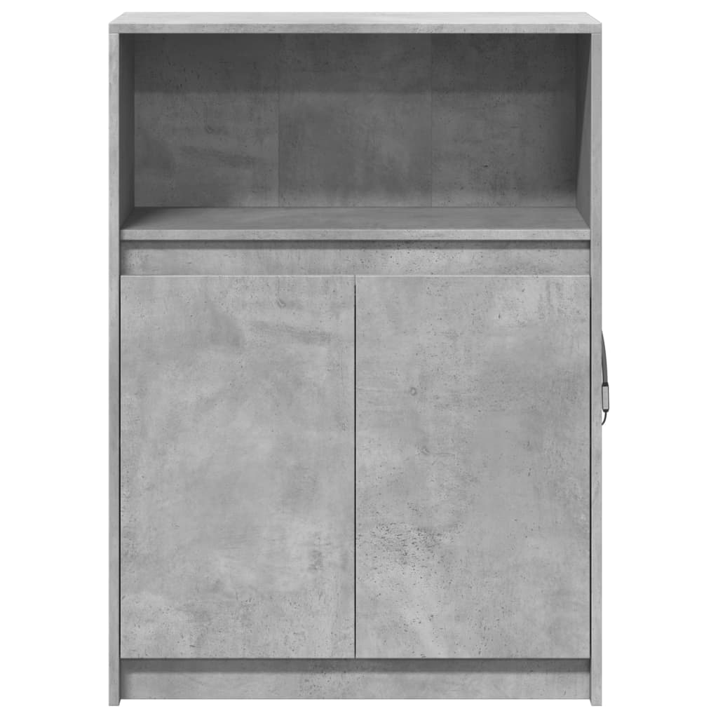 vidaXL Szafka z LED, szarość betonu, 72x34x100 cm
