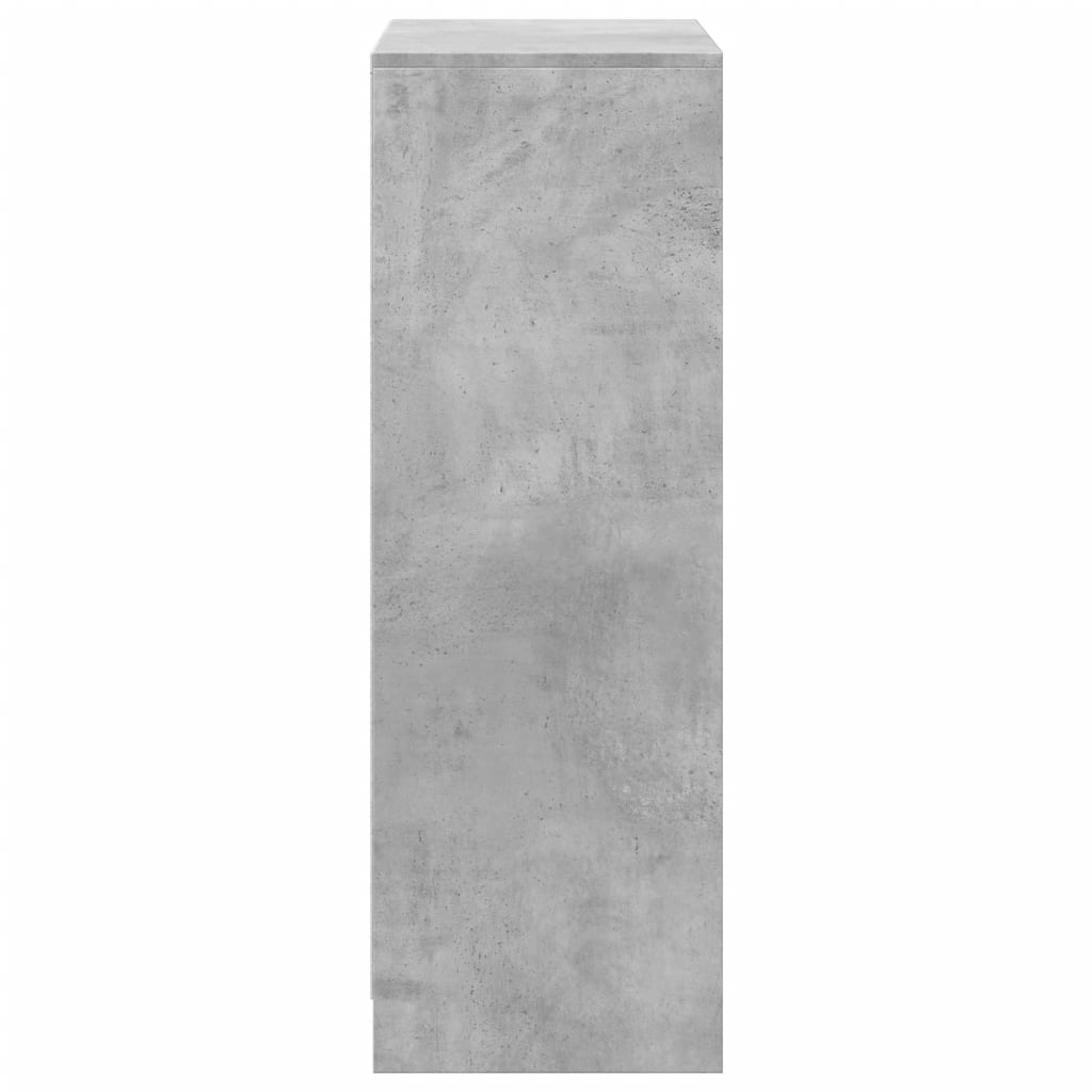 vidaXL Szafka z LED, szarość betonu, 72x34x100 cm