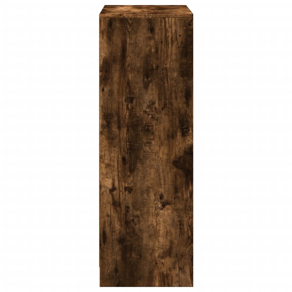 vidaXL Szafka z LED, przydymiony dąb, 72x34x100 cm