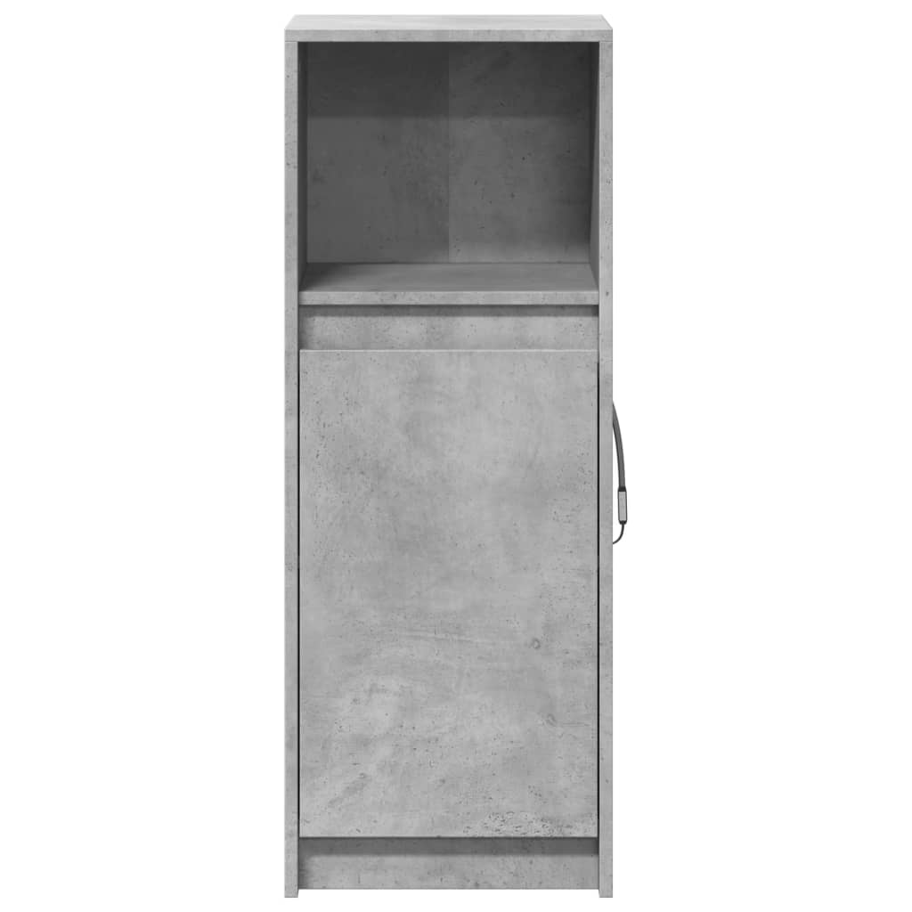 vidaXL Szafka z LED, szarość betonu, 38x34x100 cm