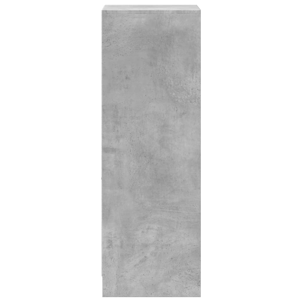 vidaXL Szafka z LED, szarość betonu, 38x34x100 cm