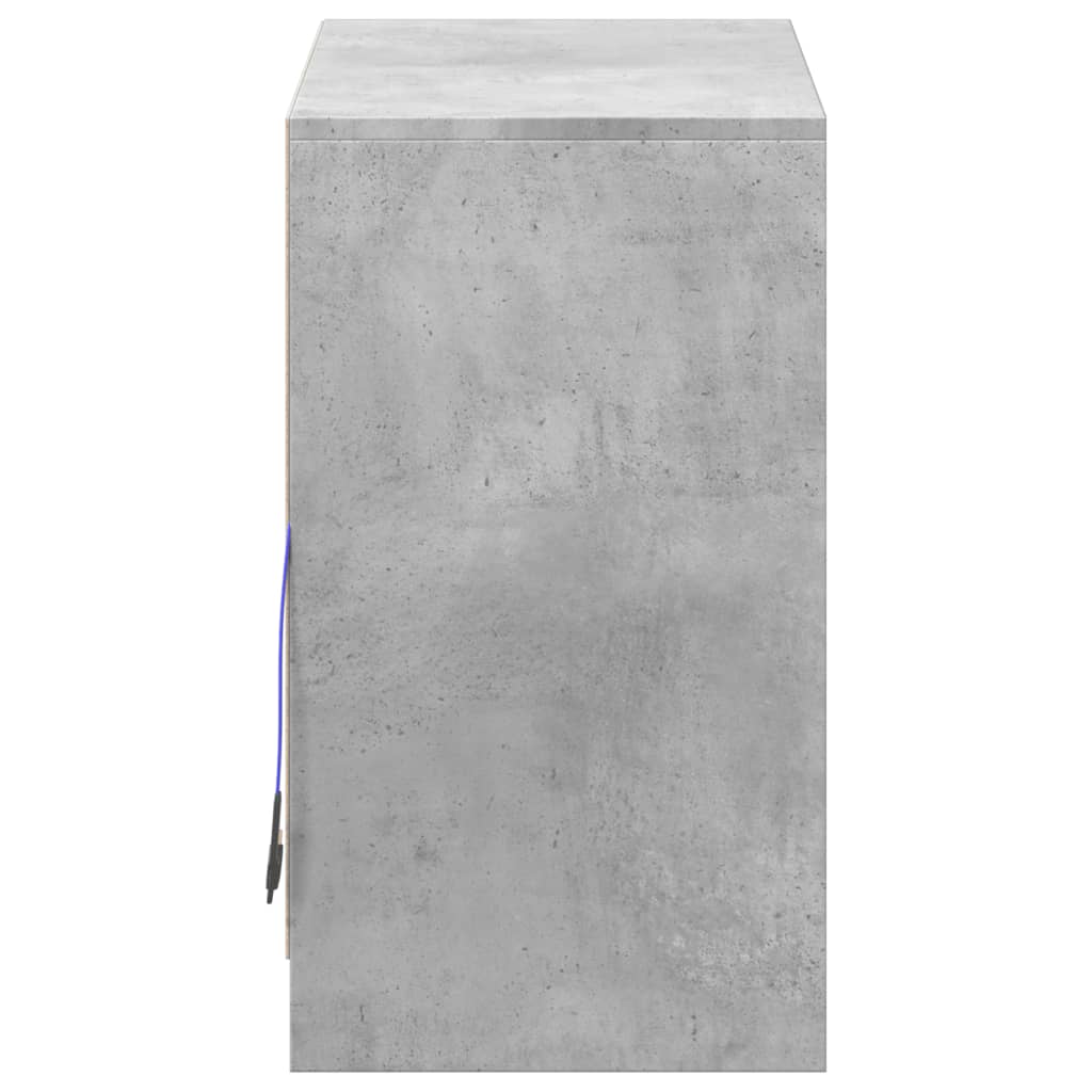 vidaXL Szafka z LED, szarość betonu, 72x34x61 cm
