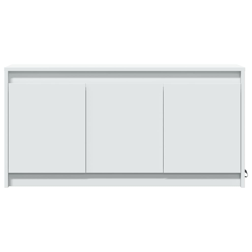 vidaXL Szafka TV z LED, biała, 100x34x50 cm, materiał drewnopochodny