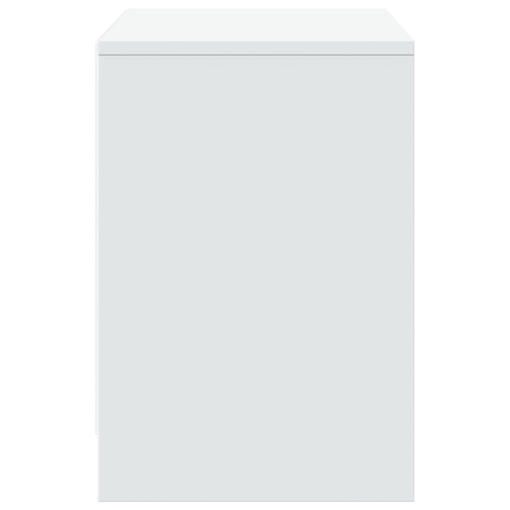 vidaXL Szafka TV z LED, biała, 100x34x50 cm, materiał drewnopochodny