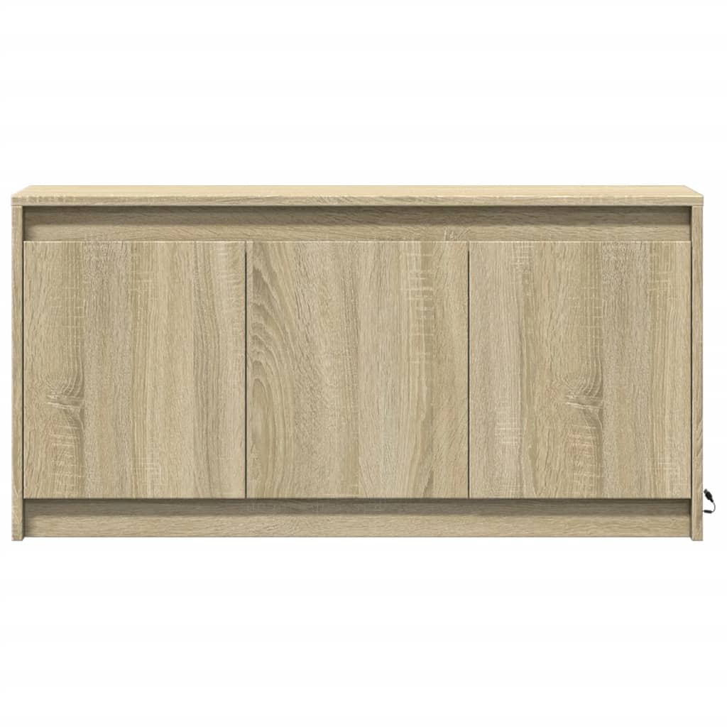 vidaXL Szafka pod TV z LED, dąb sonoma, 100x34x50 cm