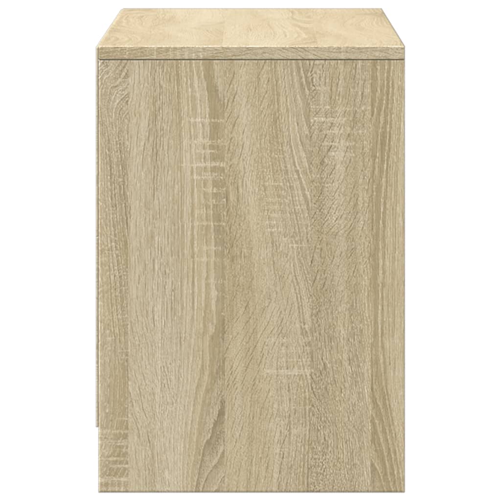 vidaXL Szafka pod TV z LED, dąb sonoma, 100x34x50 cm