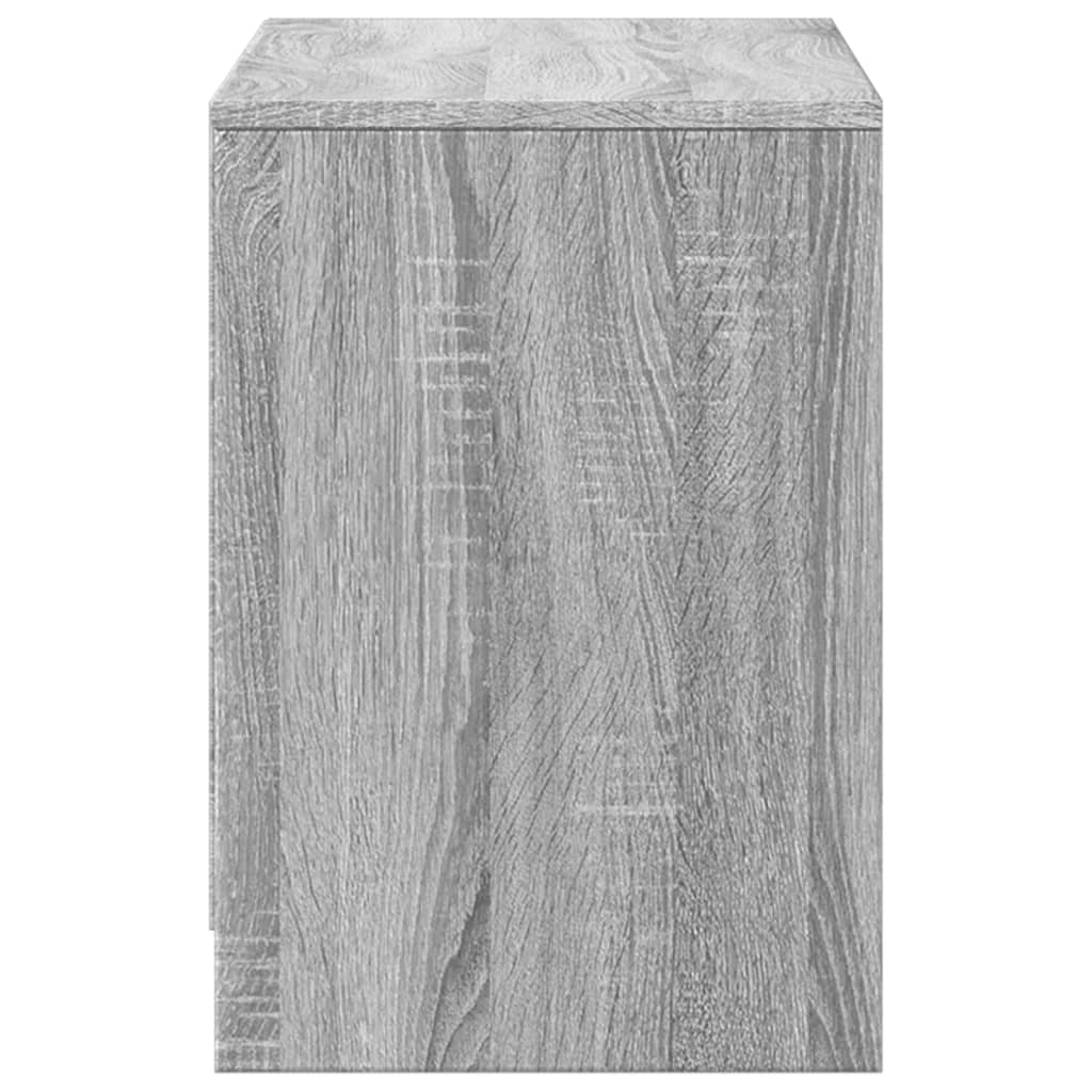 vidaXL Szafka pod TV z LED, szary dąb sonoma, 100x34x50 cm