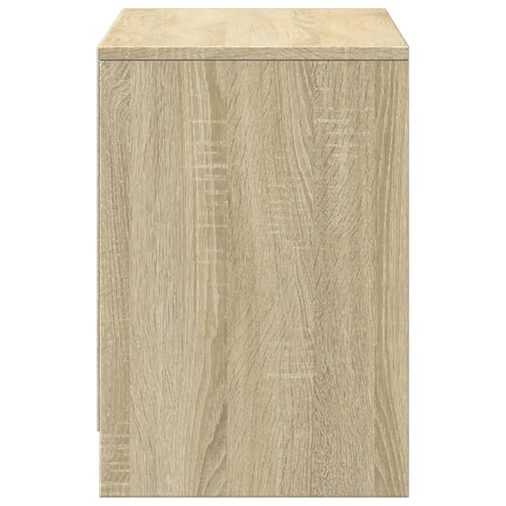 vidaXL Szafka pod TV z LED, dąb sonoma, 100x34x50 cm